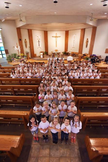 Students at Shelby County Catholic School