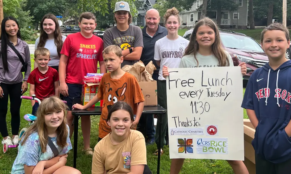 Free lunch provided at Holy Trinity with a grant from the CRS Rice Bowl program Free lunch provided at Holy Trinity with a grant from the CRS Rice Bowl program