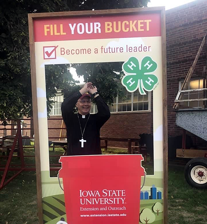 Bishop Joensen at the Iowa State Fair