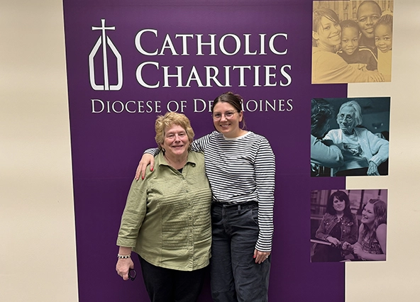 Catholic Charities Counselors Barbara Graham and Abby F