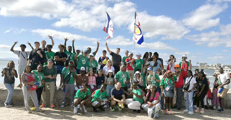 Pilgrims gather in Lisbon, Portugal, for World Youth Day 2023.