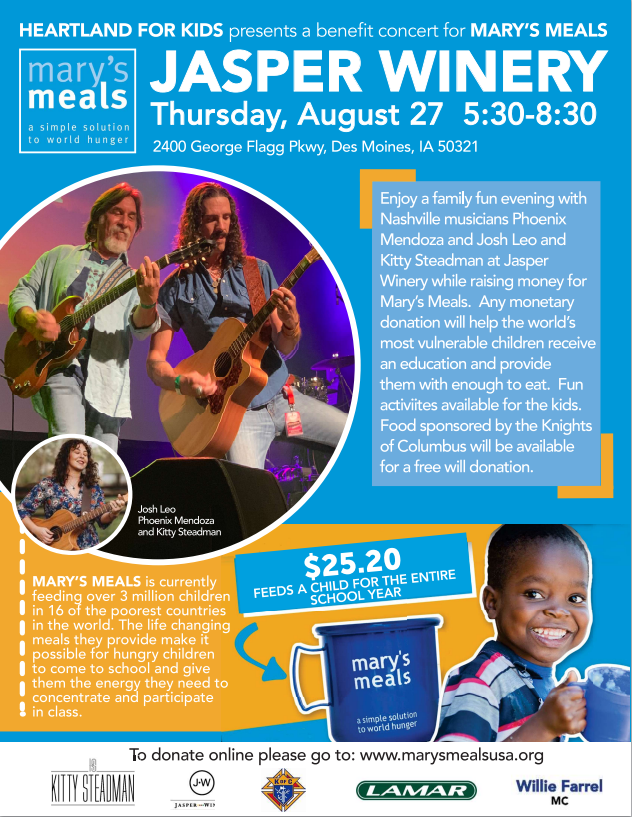 Mary's Meals 10th annual concert. 