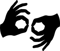 American Sign Language hand symbol