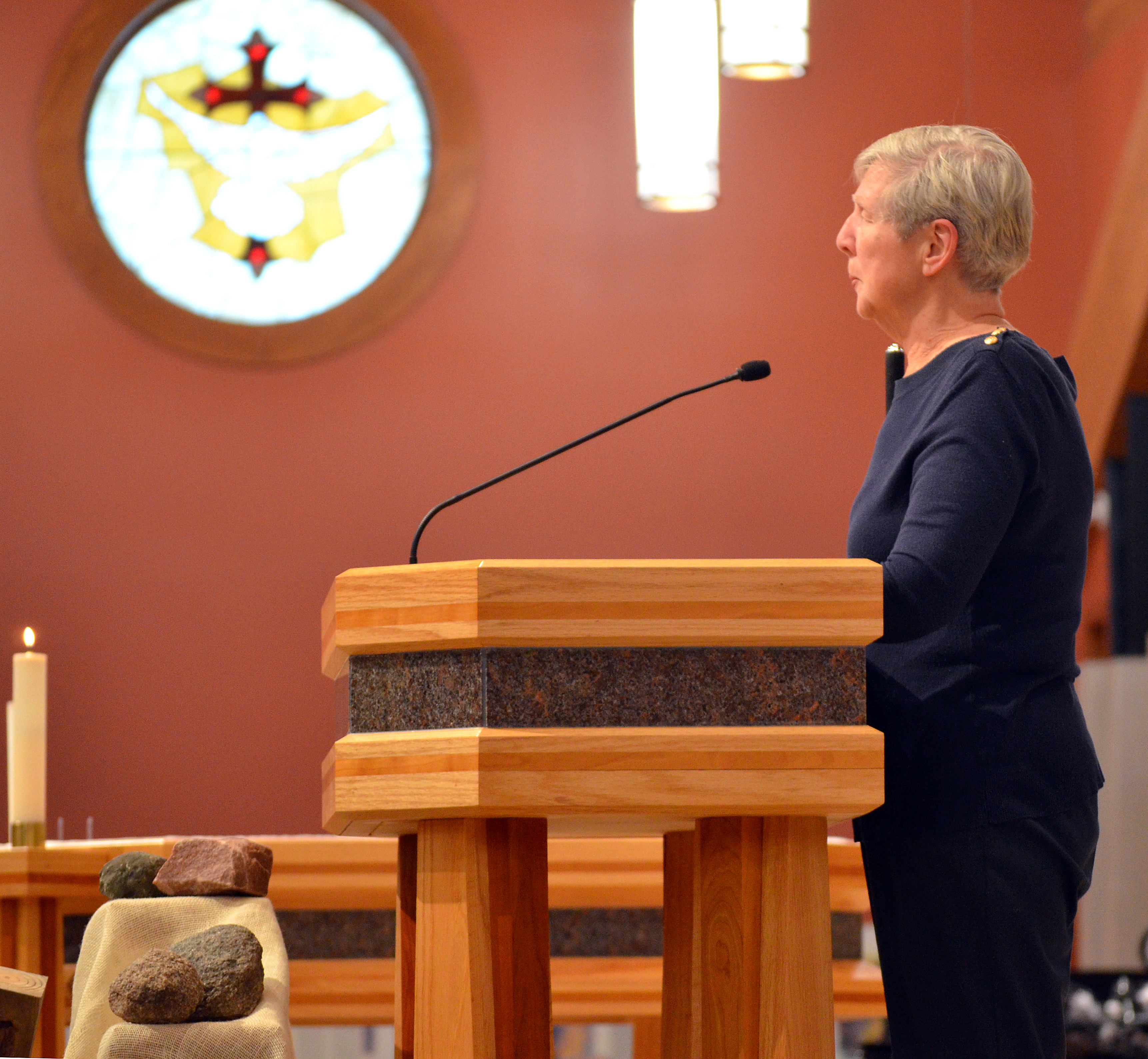 Mary Clarke lectors at Mass