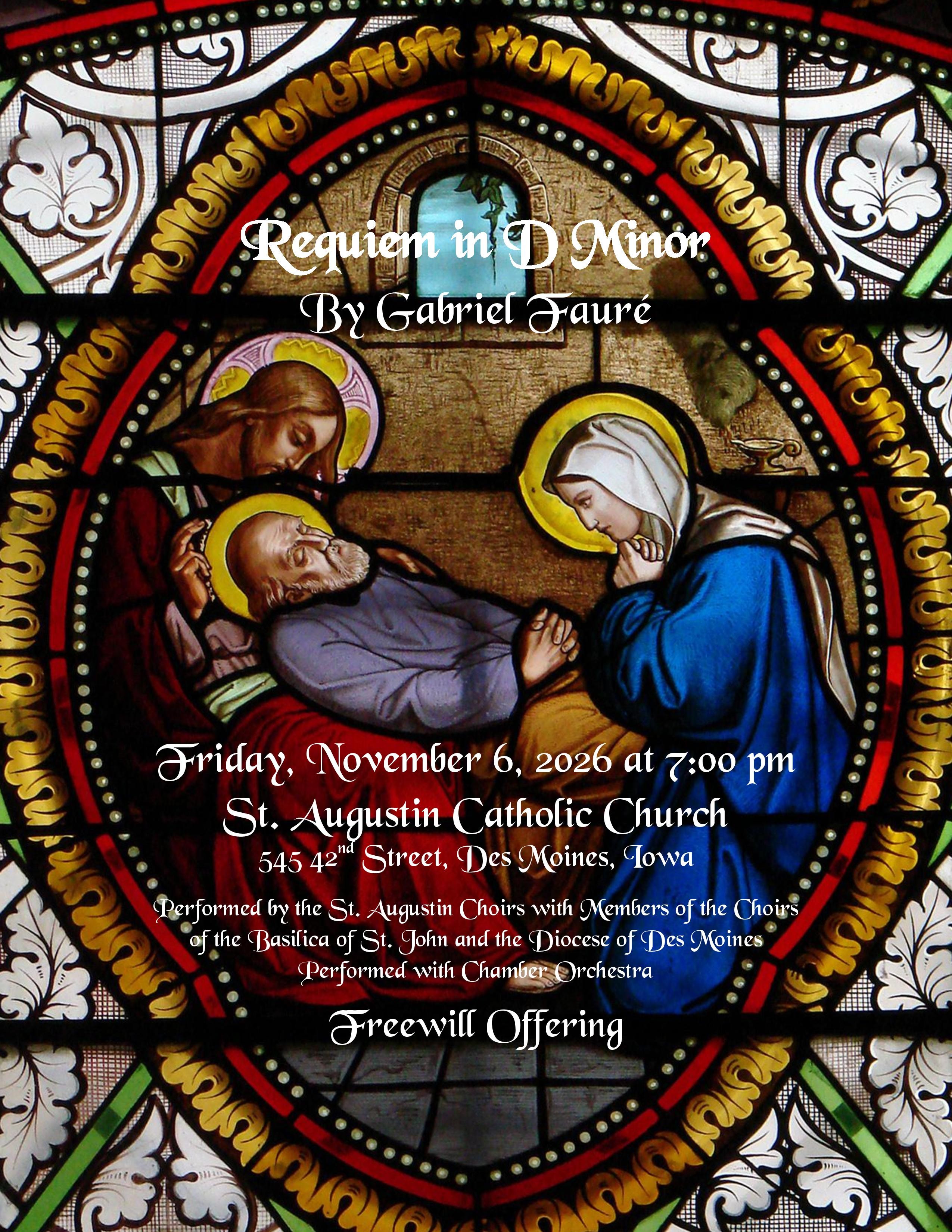 Requiem in D Minor at St. Augustin Catholic Church