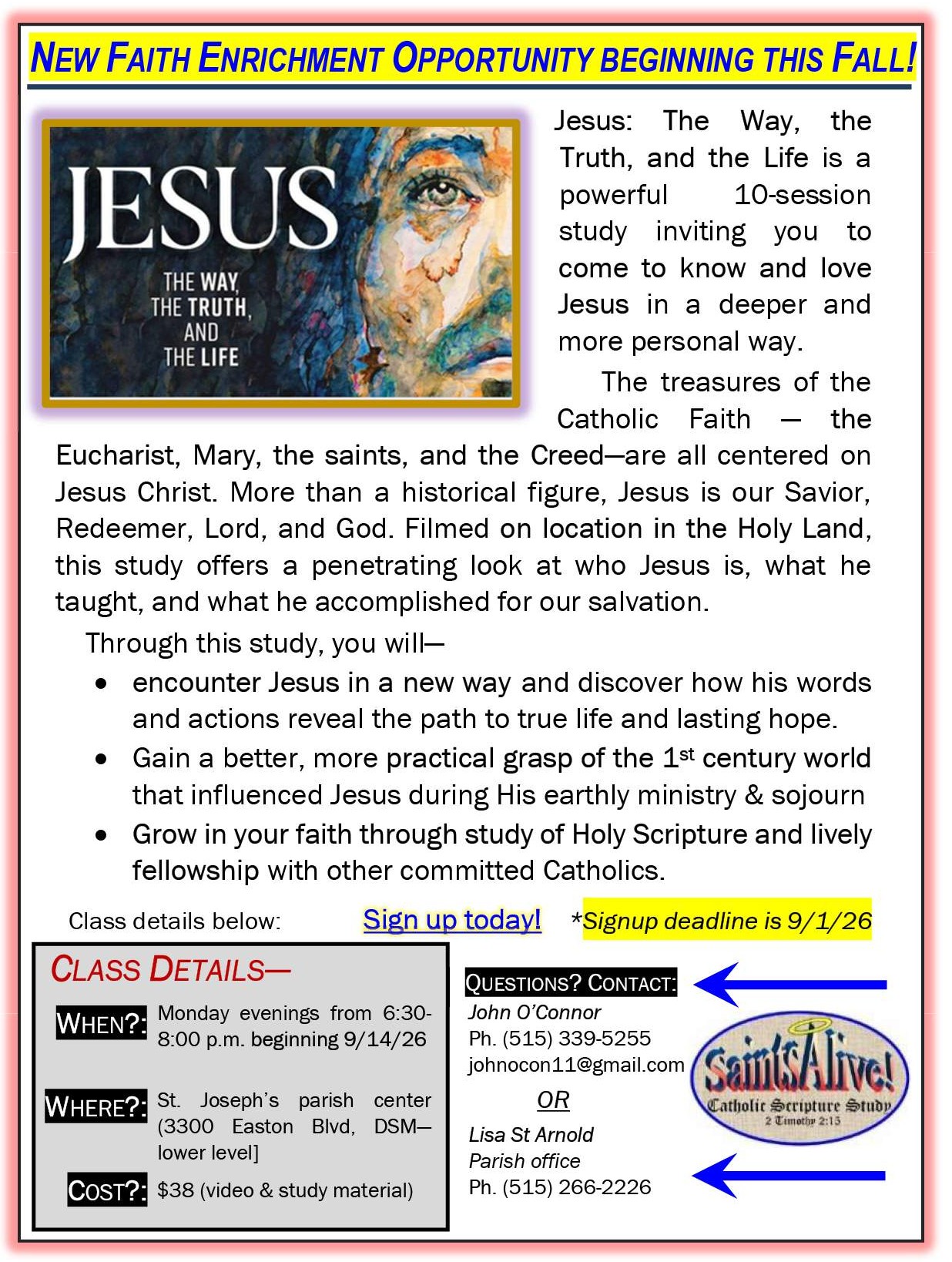Jesus: The Way, the Truth, and the Life Study, St. Jose