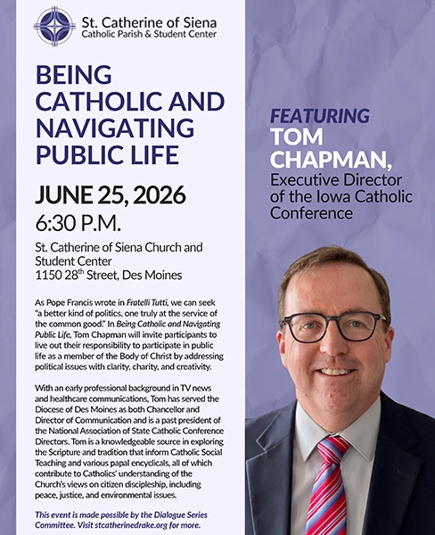 Tom Chapman will talk at St. Catherine Student Center a