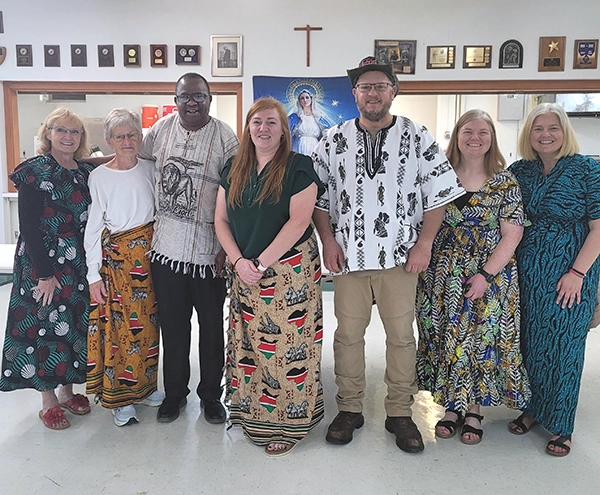 A group of parishioners who traveled to Kenya with Fath