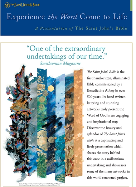 Flier for a presentation on The Saint John's Bible