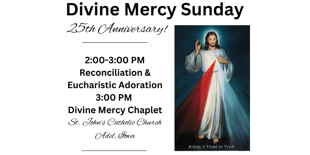 Divine Mercy Sunday at St. John's Catholic Church in Ad