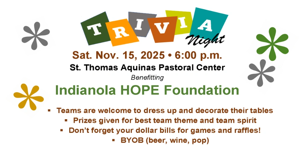 Trivia Night Benefitting Indianola Hope Foundation