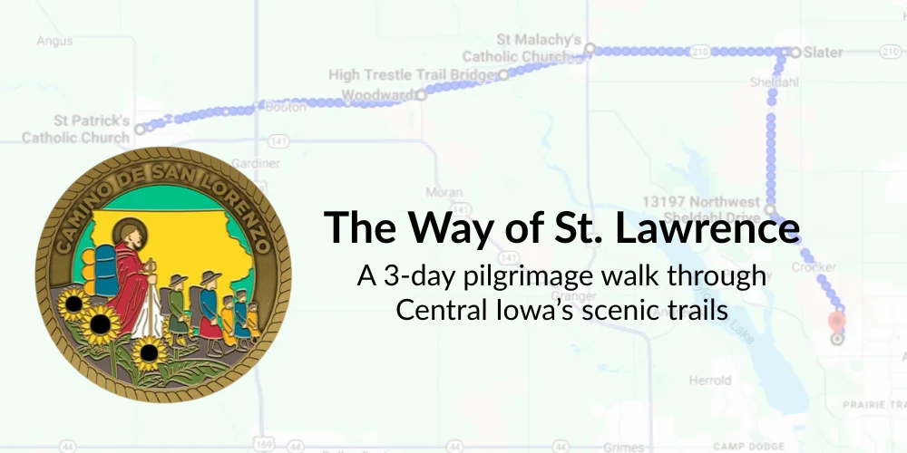 The way of St. Lawrence, a 3-day pilgrimage through Cen