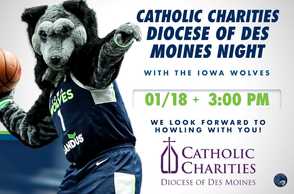 Catholic Charities Night with the Iowa Wolves