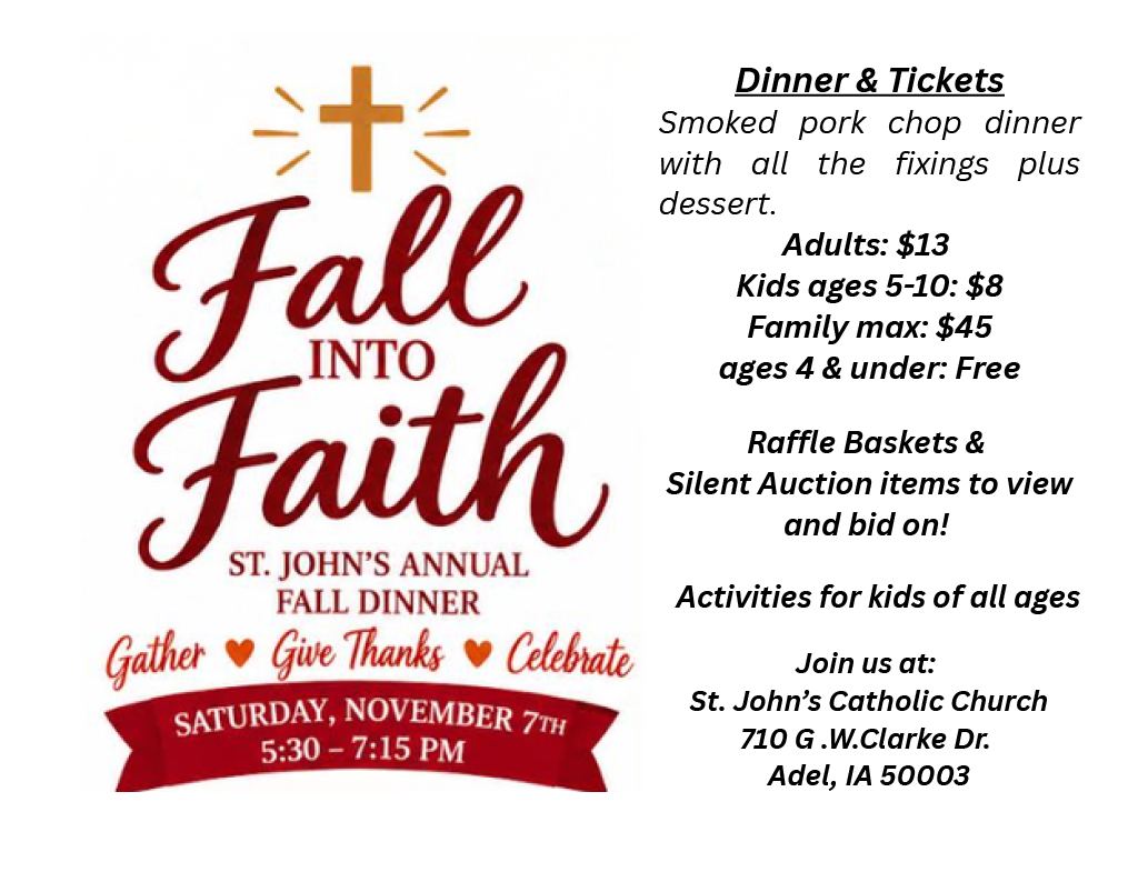 Fall Into Faith: St. John's Annual Fall Dinner