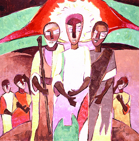 Painting of the Transfiguration by artist Augustin Kola