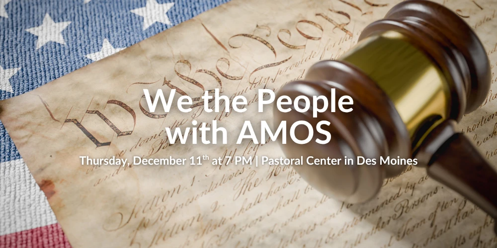 We the People with AMOS on December 11th at 7 PM