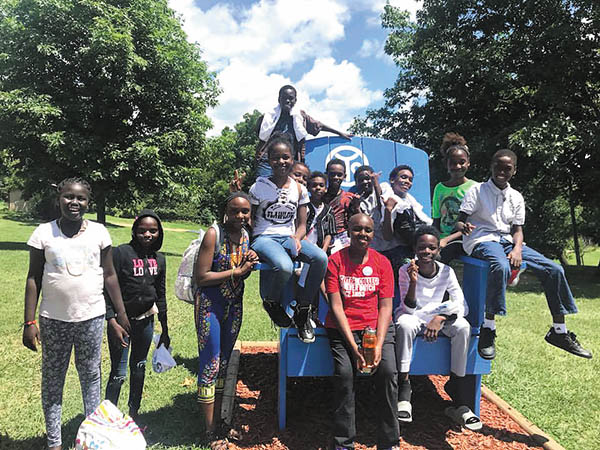 Group of kids at Catholic Youth Camp