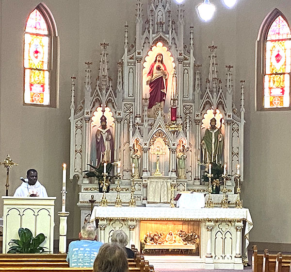 Sacred Heart Church in Chariton