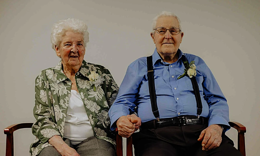 RJ and Margaret Grote celebrated 75 years of marriage i