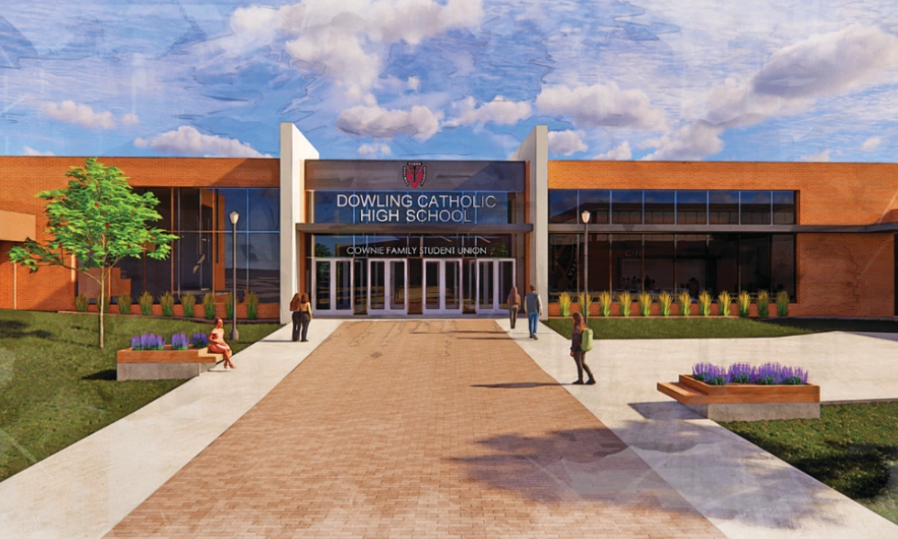 A digital rendering of the planned additions at Dowling