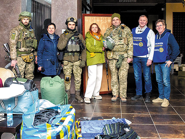 Father Jim Kirby delivers donations to Ukraine