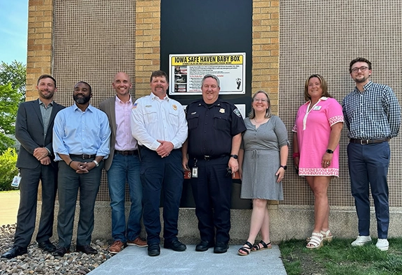 St. John the Apostle Parish in Norwalk supported the installation of a baby box at the Norwalk Fire Department