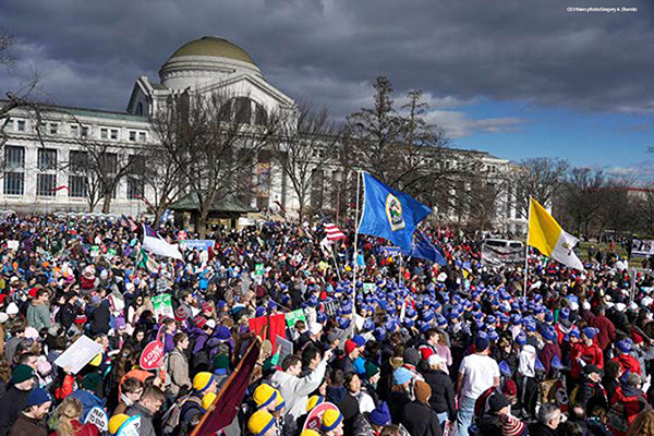 March for Life crowd in 2023