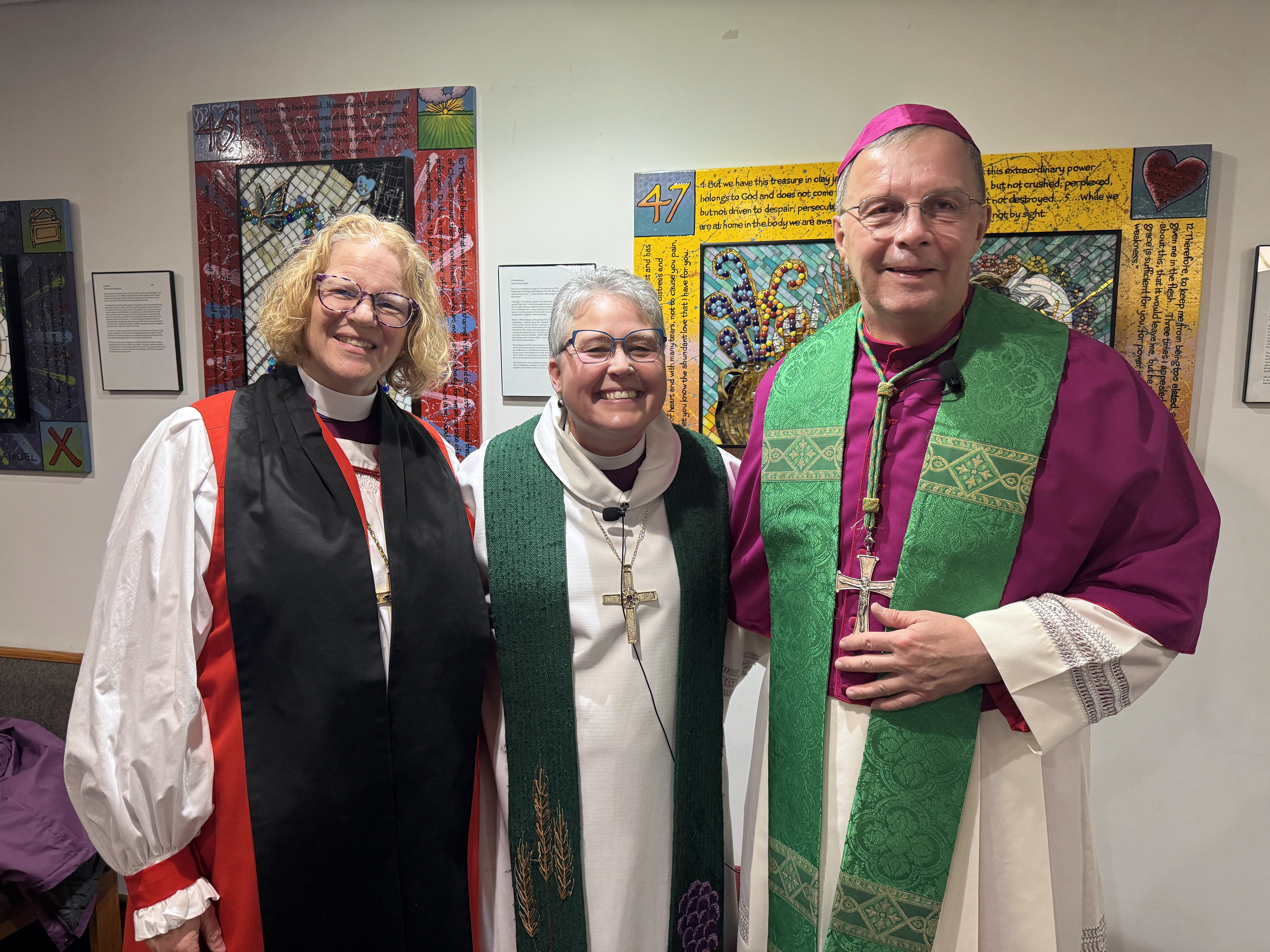 Episcopal Bishop Betsey Monnot, Lutheran Bishop Amy Cur