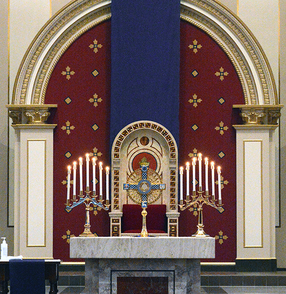 Adoration at St. Ambrose Cathedral