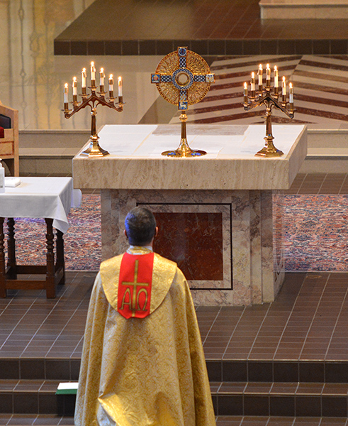 Holy Hour at Saint Ambrose Cathedral in Des Moines